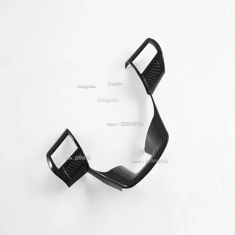 For Toyota Hilux Hilux REVO 2024 2025 ABS Carbon Fiber Car Steering Wheel Panel Decoration Cover Trim Molding Accessories