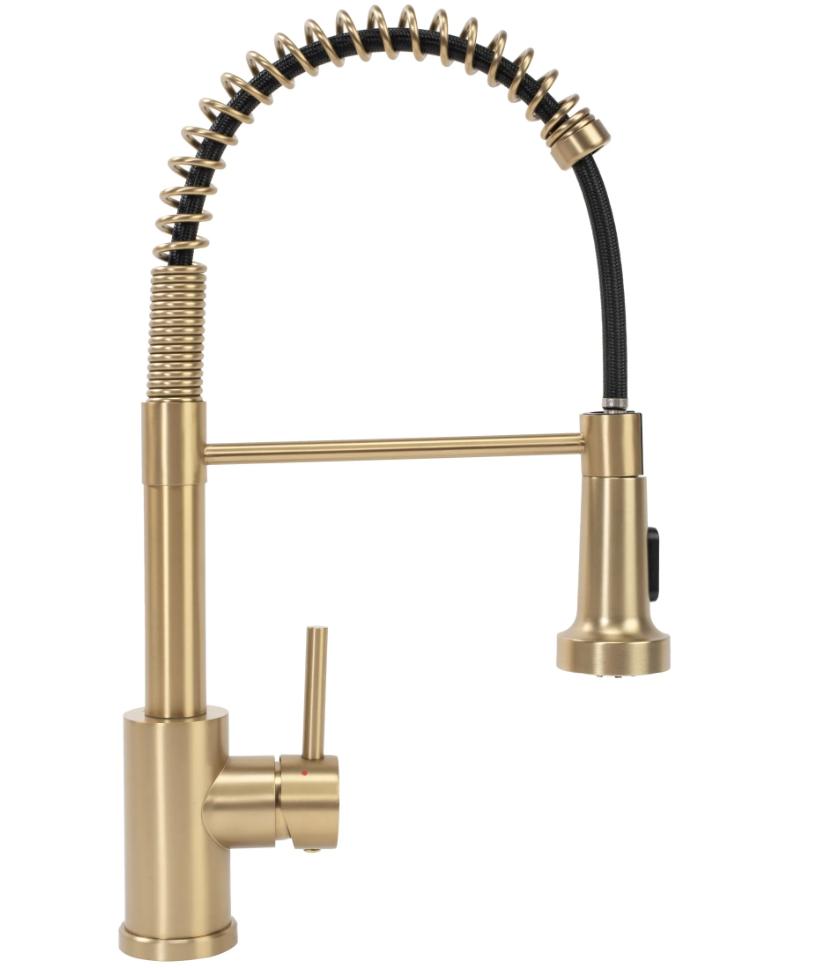 COLIN REA stojánková kuchyňská dřezová baterie, kartáčované zlato