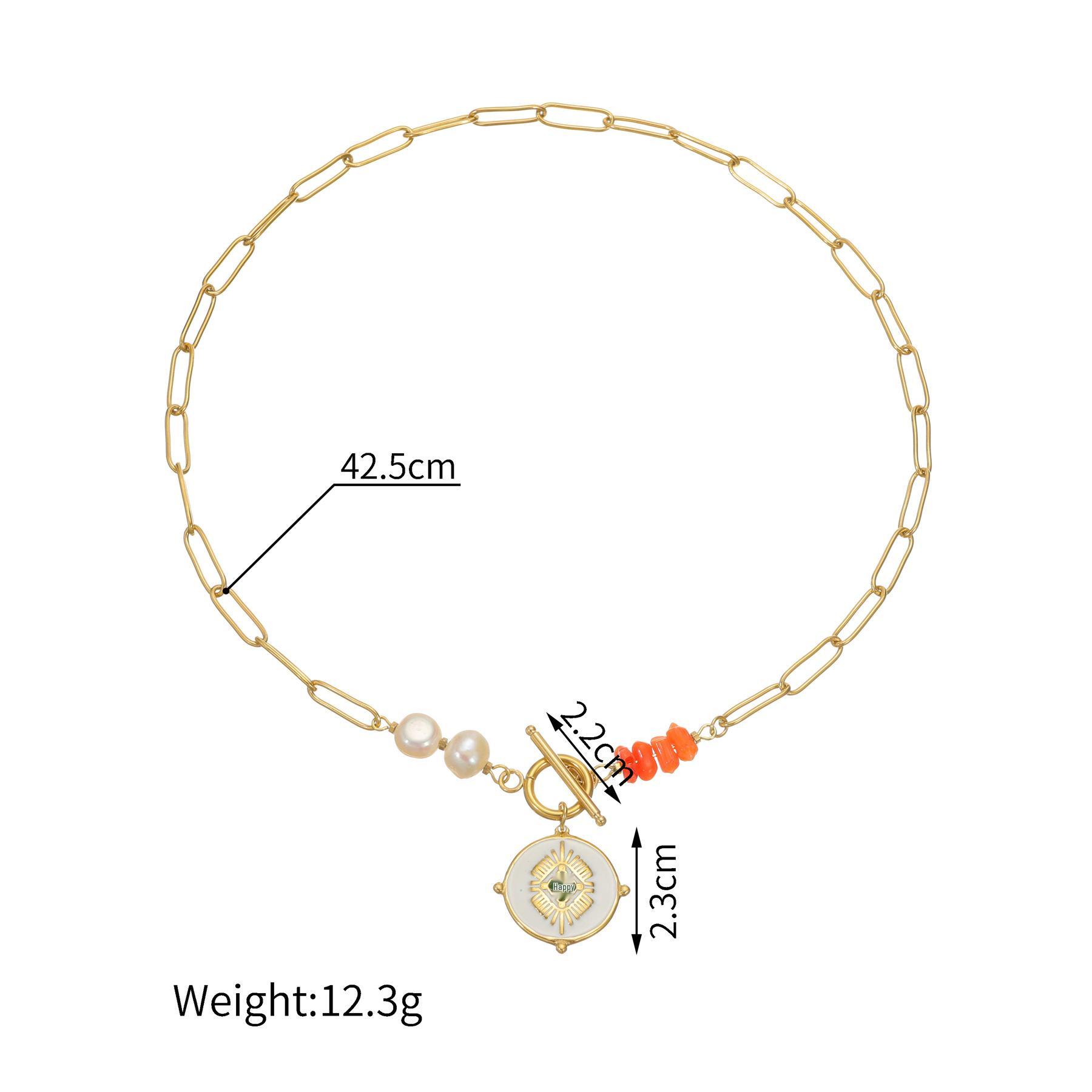 

Изысканное креативное ожерелье-подвеска из нескольких элементов: Женская мода в стиле легкой роскоши с застежкой OT и цепочкой для ключицы