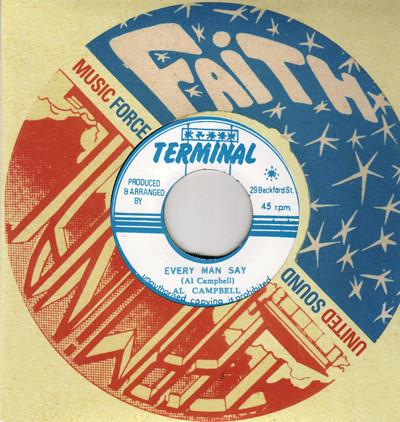 

7inch Record AL CAMPBELL - Every Man Say NONE Terminal 2011 UK Reggae, Ska & Dub Used