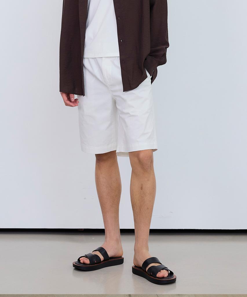 MINDBRIDGE Loose Fit Full Elastic Chino Half Pants - 5 Colors (Type B)