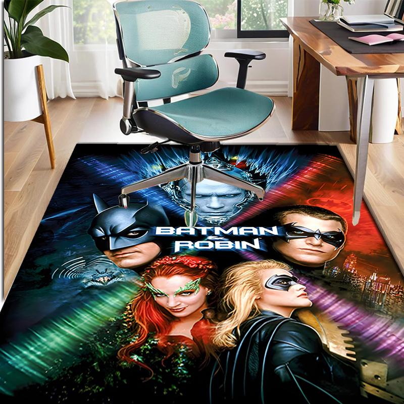 Batman Pattern Rug, Indoor/Outdoor Mat, for Picnic, Gameroom, Bedroom, Office, Living Room, Home Decor Carpet, Birthday Gift
