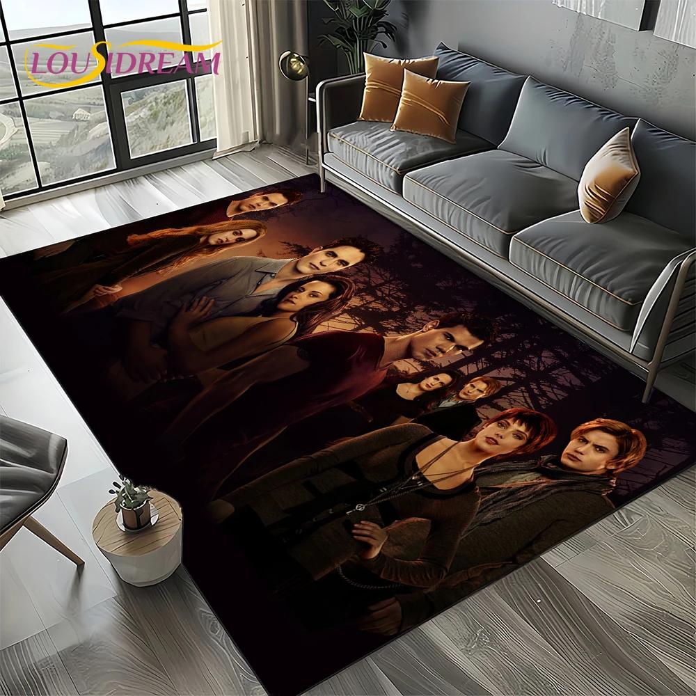 Twilight Saga Serie Edward Bella Film Teppich für Wohnzimmer Schlafzimmer Zuhause Sofa Dekoration, Kinder Teppich Rutschfeste Bodenmatte