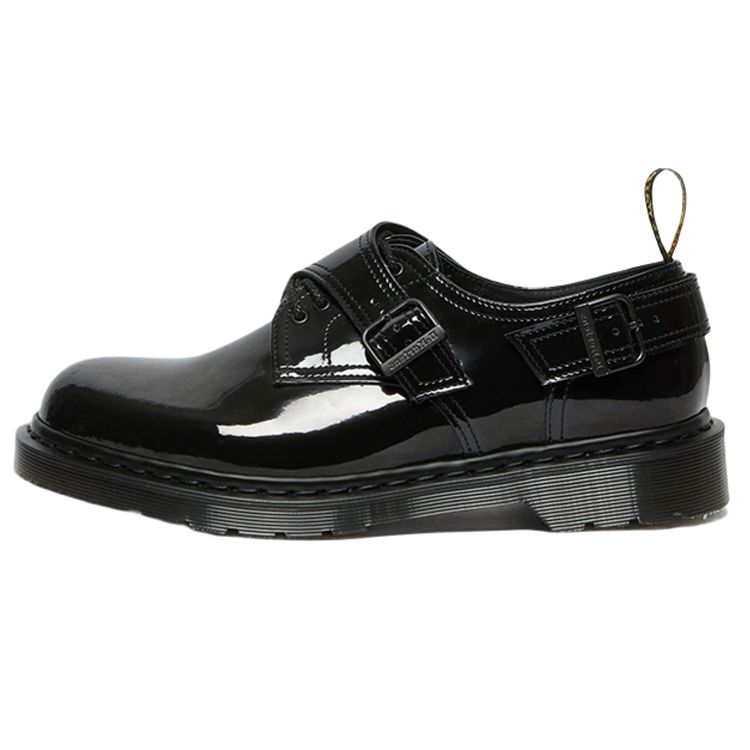 Dr. Martens Varley 5 Leather Glossy Buckle Low-Top Casual Shoes Unisex Casual Shoes Black 26889001