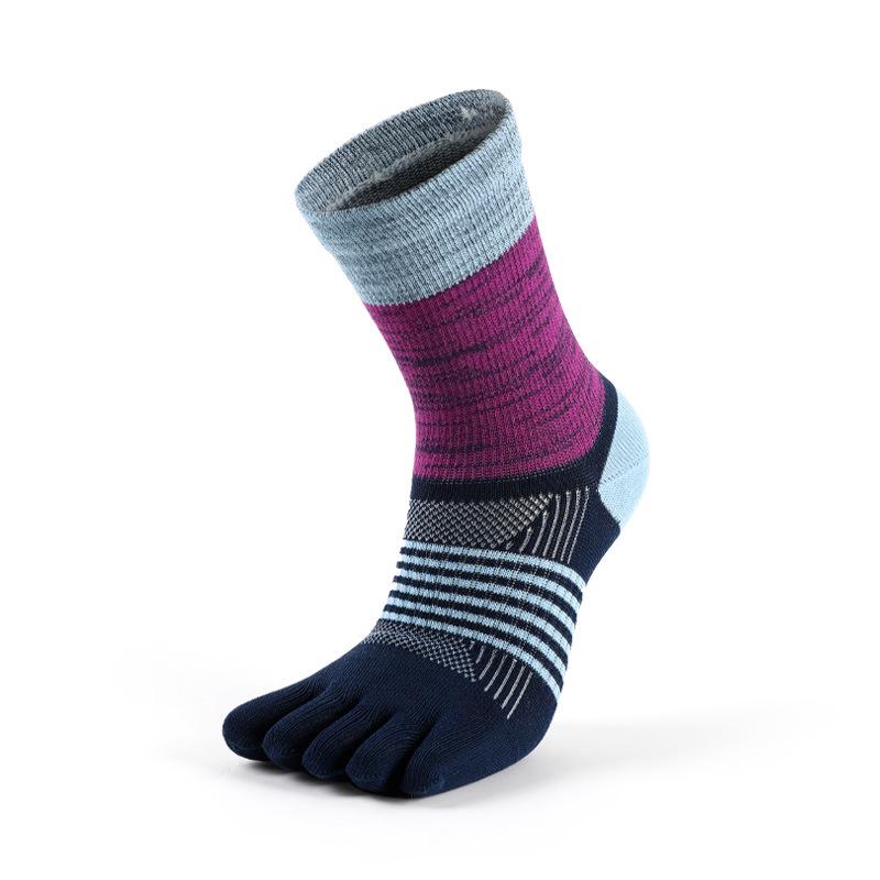 MEIKAN Unisex Baumwollsocken mit geteilter Zehe, mittelhoch, für Radfahren & Laufen