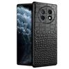 Genuine Leather Crocodile Pattern Full Package Protective Cover for Huawei Enjoy 60 / 60Pro / 60X Mobile Phones.