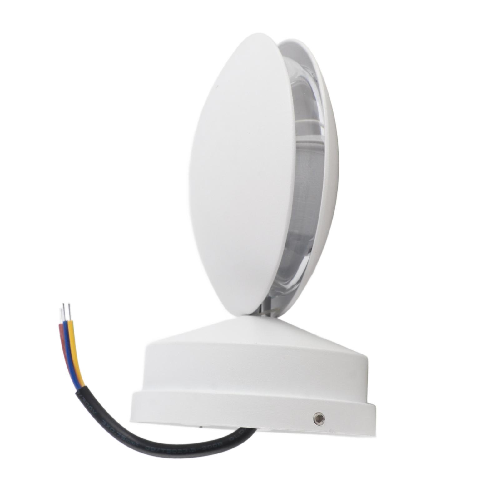 

10W LED Wall Lamp Round 360 degrees Glowing Window Sill Lamp for Hallway Aisle Corridor Living Room AC85‑265V White