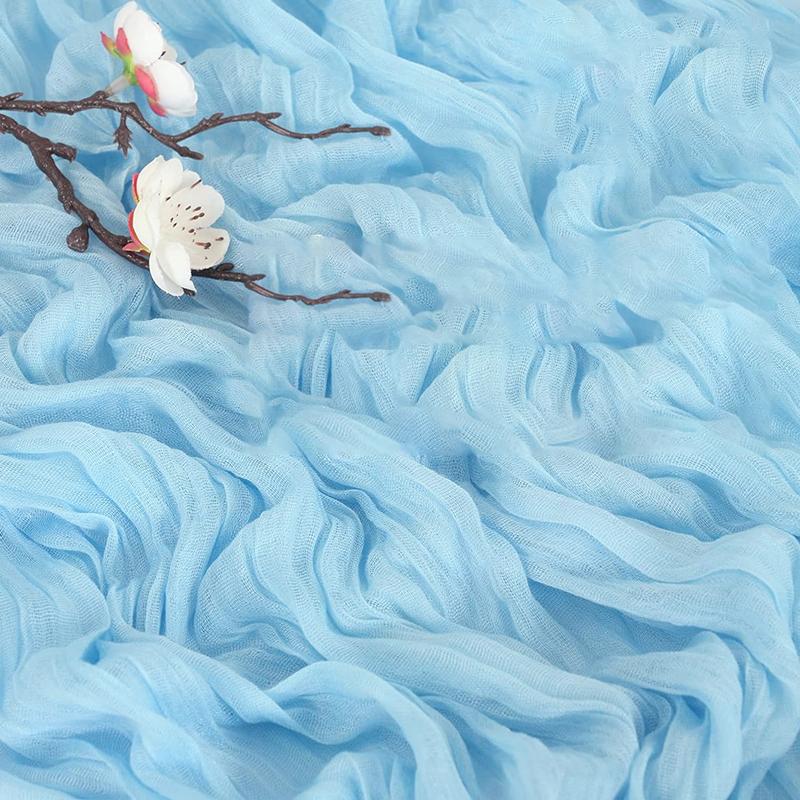 Beige Table Runner Gauze Cheesecloth Rustic Sheer Boho Wedding Decoration Tablecloth Baby Shower Christmas Birthday Party Decors