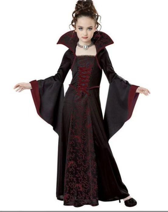Halloween Wicked Queen costume, girl vampire witch costume