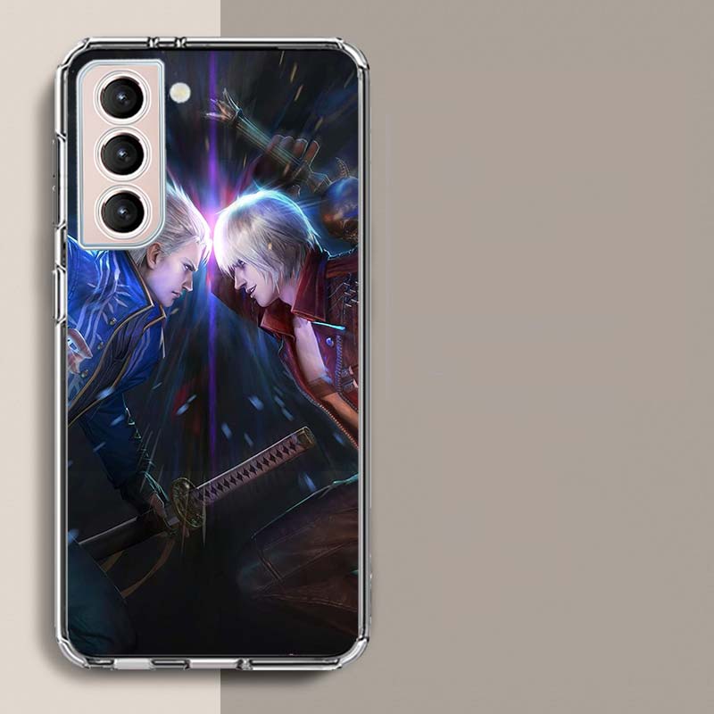 D-Devil May Cry DMC Phone Case For Samsung Galaxy S25 Edge S24 S23 FE S21 S20 S10 Plus S22 S26 Ultra Cover Clear Cases TPU Capa