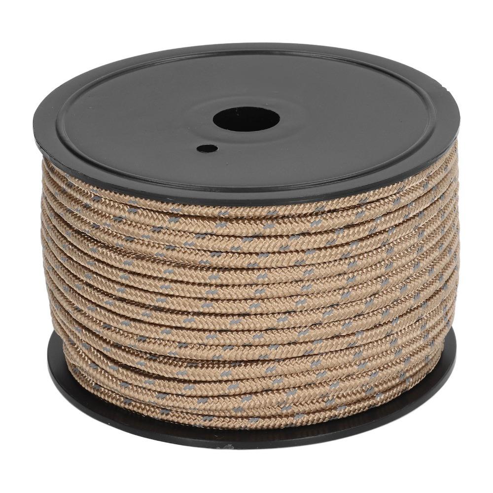 6mm Diameter Camping Guyline Cord PP Windproof Camping Rope Bold Reflective Tent Rope  Camping