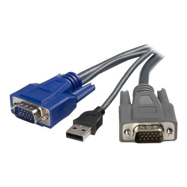 STARTECH Ultra-thin 2-in-1 USB VGA KVM Cable - 1.8 M