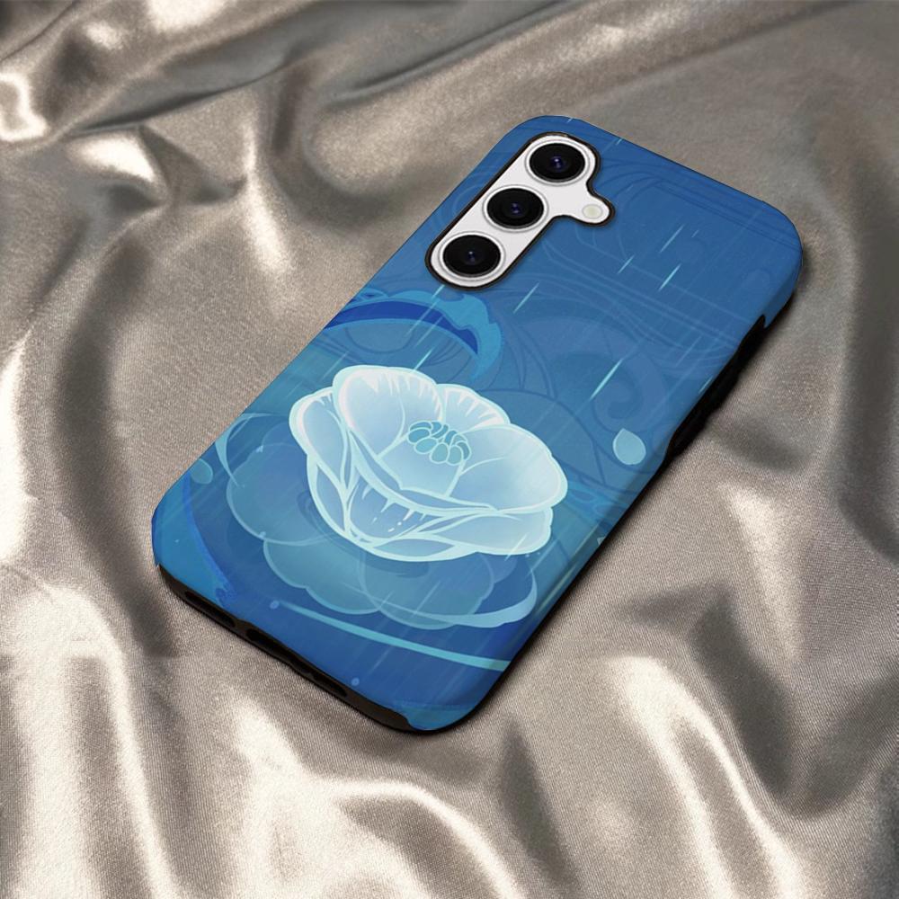 Game Genshin Impact Phone Case For Samsung S25 S24 S23 S22 S21 Plus Ultra A56 A36 A26 A16 Glossy HD Hard PC Cover