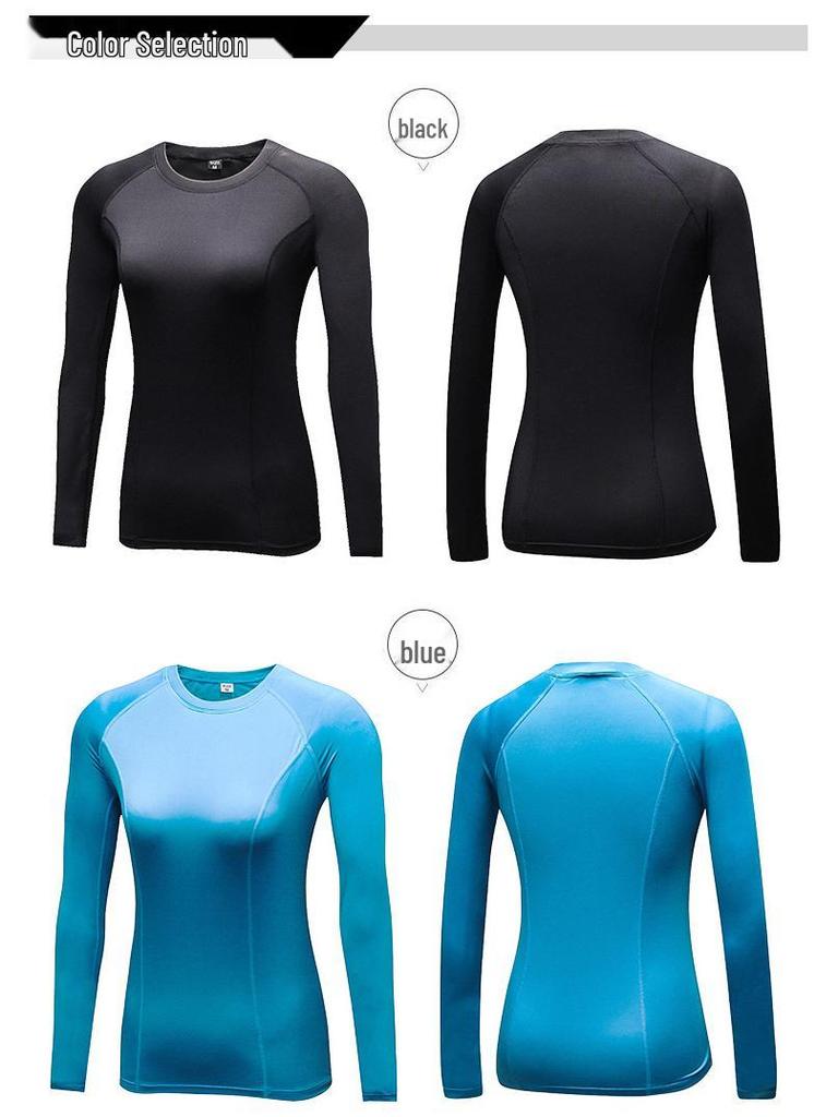 Women's Quick-Dry Velvet PRO Tight Fit Long Sleeve Running Shirt 5021