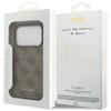 Guess 4G Classic Case for iPhone 17 Pro Brown