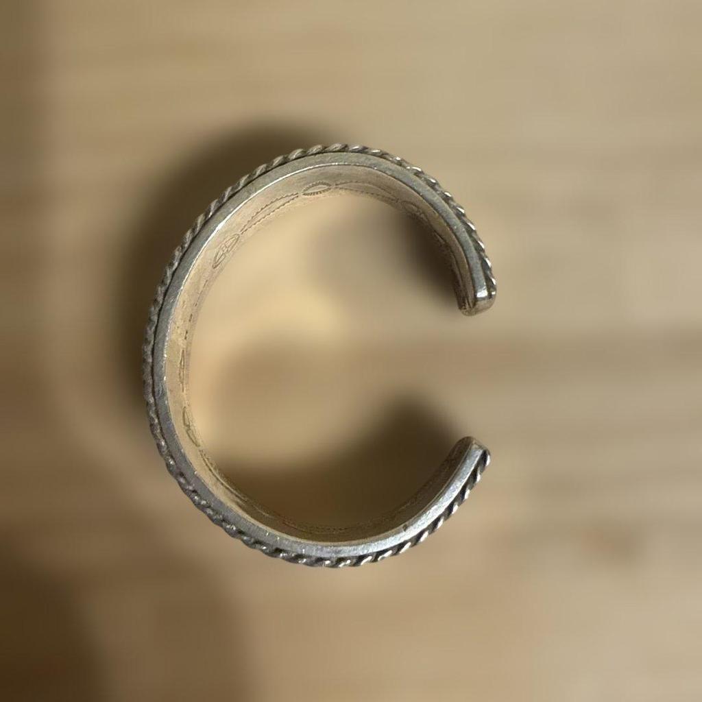 Used Vintage Indian Jewelry Bangle Silver