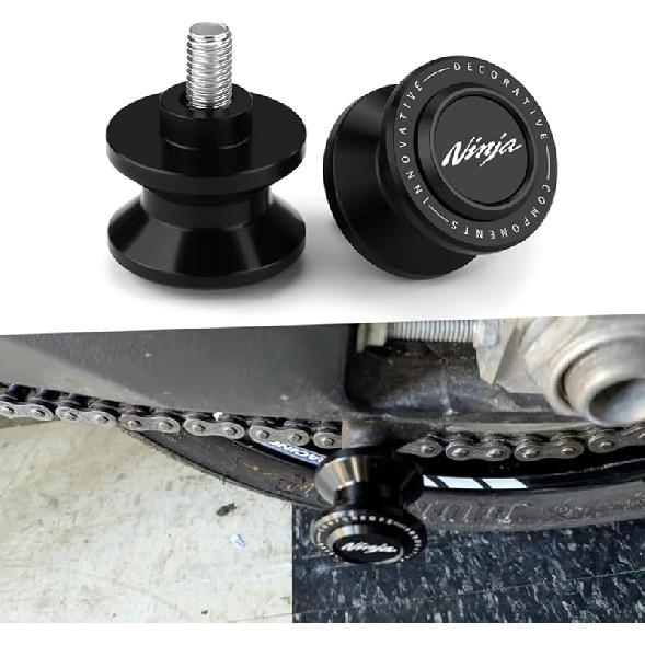 8MM Swingarm Spools Fit For Ninja 400 650 1000SX ZX-6R ZX-10R ZX-25R  2024 2025 Rear Frame Stand NINJA 400 650 Swingarm Spools Frame Sliders ZX6R NINJA