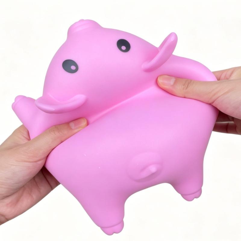 Cute Squishy Pig Squeeze Toy Stretch Funny Pig Animal Anti-Anxiety Stress Relief Splat Toys For  & Adhd Decompression Toy