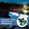 2 Pieces Sensitive Fishing Pole Light Fishing Bite Alarm with LED Light Fish Tackle Equipment for Freshwater Outdoor Sports