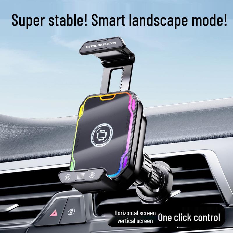 

Lightweight 90° Rotating Wireless Fast Charging Phone Holder with Smart Navigation Support Classic Black
