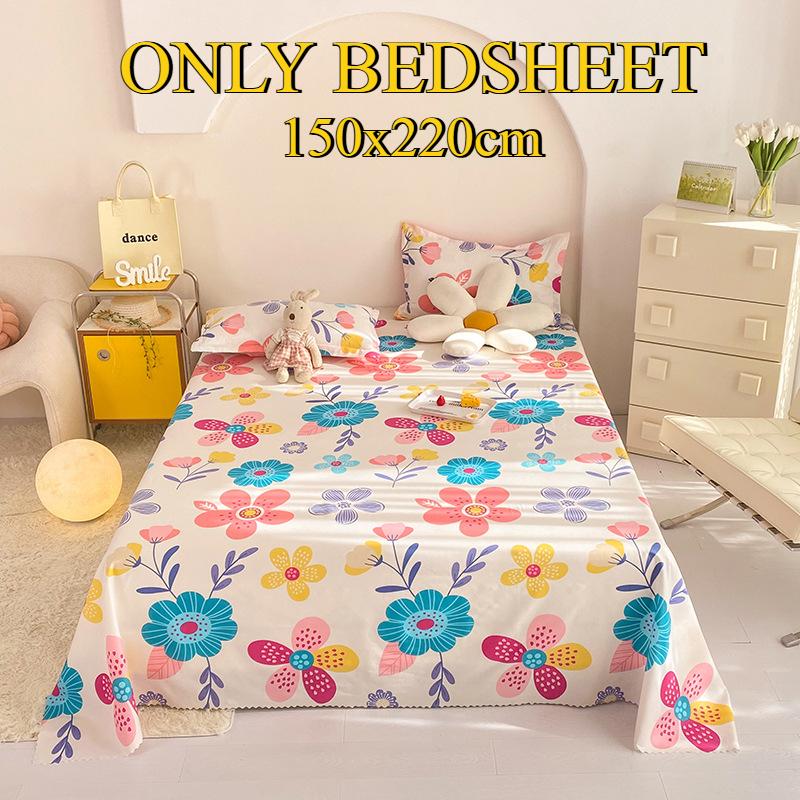 Bettlaken Hautfreundlich Gebürstet Verdickt Doppel Einzelbett Mehrspezifikationslaken für Alle Jahreszeiten