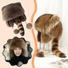 2026 Creative Raccoon Fur Cap Tail For Adult Children Polyester Winter Faux Fox Fur Thickened Warm Earmuffs Hat Gift For Friends