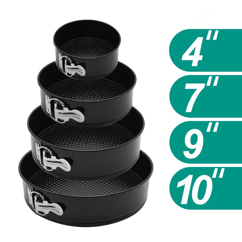 Non-Stick Round Cake Pan Set - Buckle Design for Baking