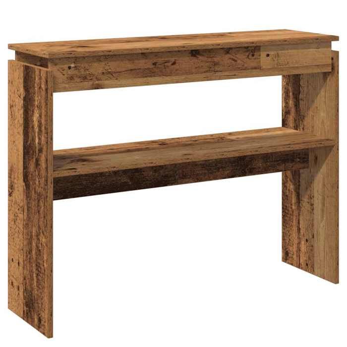 VidaXL Table console vieux bois 102x30x80 cm bois d'ingénierie, bout de canapé, table de couloir, derrière la table de 856626