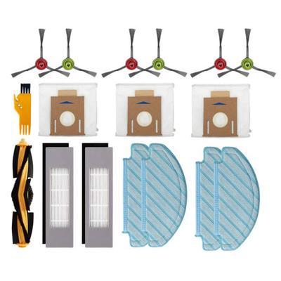 17 Stück für Ecovacs DEEBOT OZMO T8 AIVI T8 Max T9 T8 Serie N8 Pro N8 Pro+ Haupt- Seitenbürste Filter Mopptuch Staubbeutel