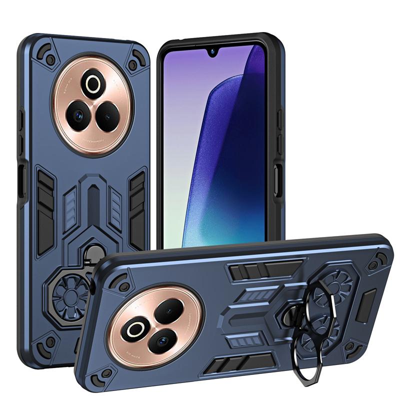 Military Armor Case For Realmi 14 Pro Plus 5G Protective Cover 360° Ring Magnetic Holder Shell Coque Fundas 2 IN 1 Back Cover