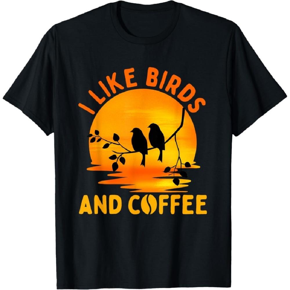 

Bird Design For Men Women Coffee Lover Birding Nerd Bird T-Shirt XXXXXL чёрный