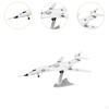1/144 Diecast Alloy Aircraft Model with Stand, Decorative Plane for Home and Cafe
