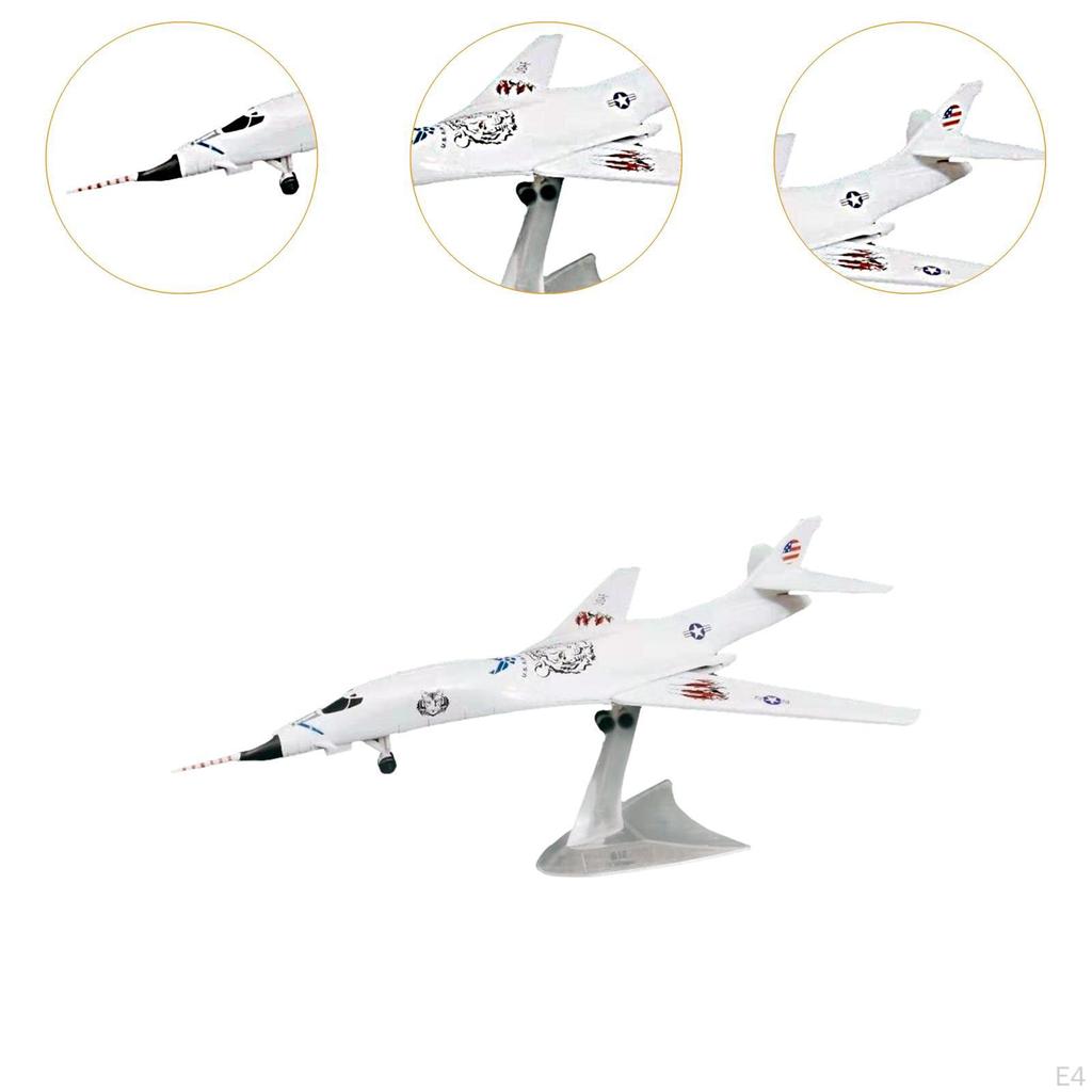 1/144 Diecast Alloy Aircraft Model with Stand, Decorative Plane for Home and Cafe