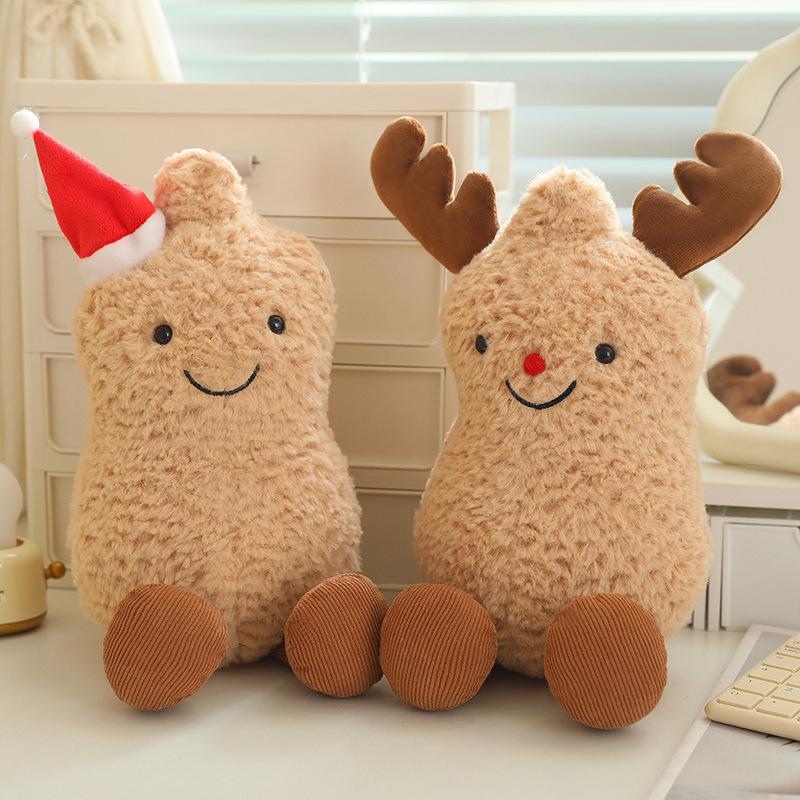 Reni de Crăciun Păpușă Arahidă Jucărie de Pluș Păpușă Arahidă Fete Geantă Breloc Pandantiv Păpușă de Pânză