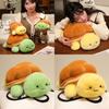 Plush Turtle Cartoon Pillow With Soft Short Pile Fabric For Kids And Teens