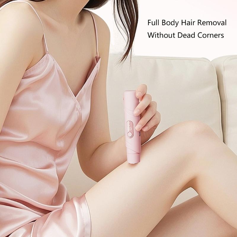Rechargeable Cordless Hair Remover For Sensitive Skin Compact Travel Size ABS Material Unisex Body