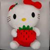 22cm KT Cat Plush Doll Girls Soft Stuffed Animal Toys Strawberry KT Cat Plush Doll Home Decor Peluche Toy Birthday Gift