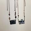 Design Sense Click Flash Sound Camera Pendant Necklace Female Niche Retro Personality Versatile Neck Chain Sweater Chain