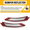 2x Front Side Marker Bumper Reflector Clear Lens For 2009-2011 BMW 3' E90 Sedan