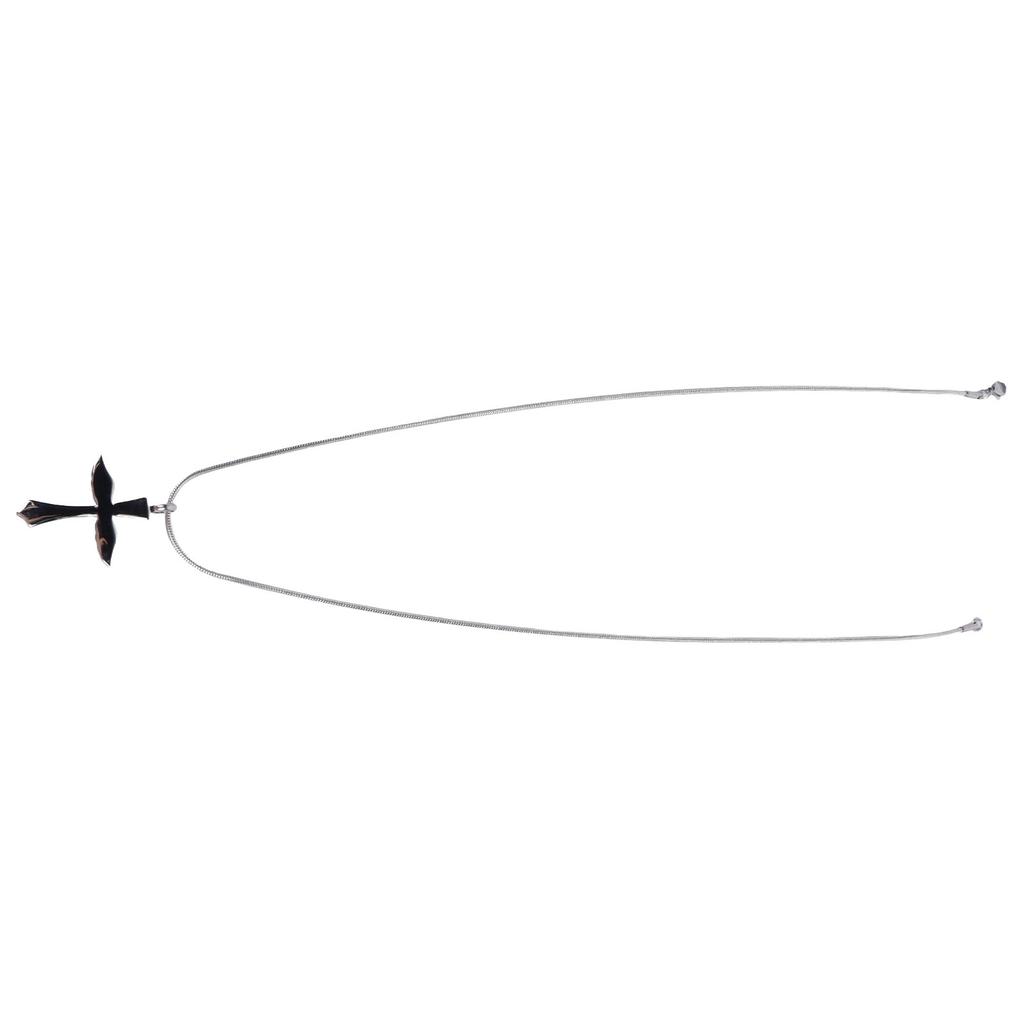 Pendant Necklace Multifunctional Adjustable Chain Length Waterproof Colorfast Cross Necklace for Women Men