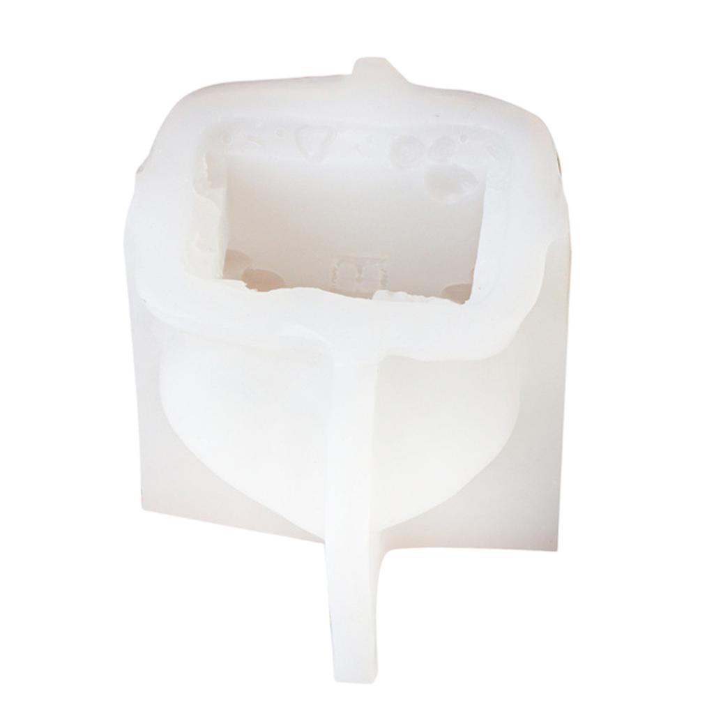 Silicone Moulds House Shape Candle Molds Ornament Christmas House Castings Molds Plaster Molds Epoxy Resin Molds