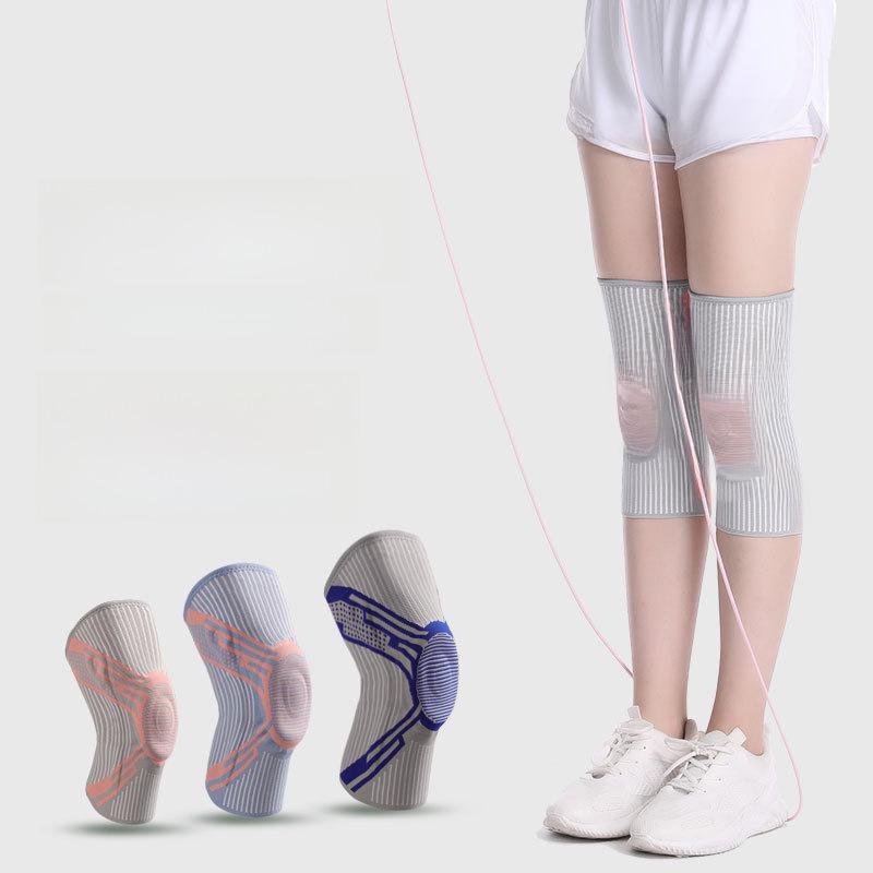 Men's Silicone Knee Support Pads for Basketball & Running - Patella Protection & Sports Gear