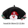 Teens Girls Christmas Beret Festival Thick Beret Woman Windproof Outdoor Painter Hat Christmas Photography Beret Hat