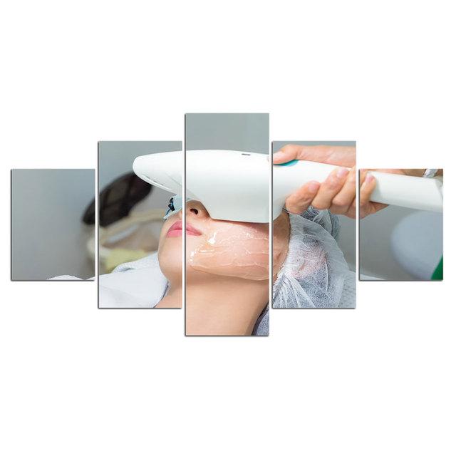 5 sztuk zdrowie uroda Spa masaż twarzy Salon ściana z obrazami ozdoby do dekoracji wnętrz plakaty płótno malarstwo akcesoria do salonu