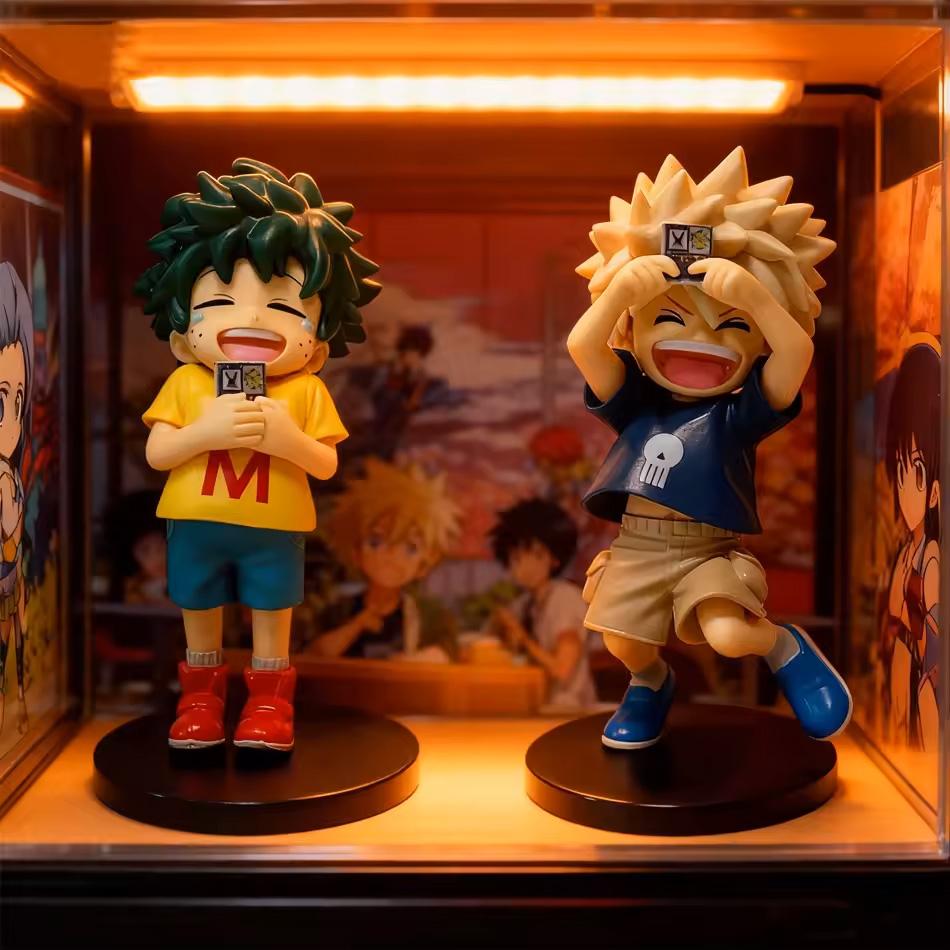 Original Genuine My Hero Academia Childhood Izuku Midoriya / Childhood Katsuki Bakugo Figure Model Decoration Doll