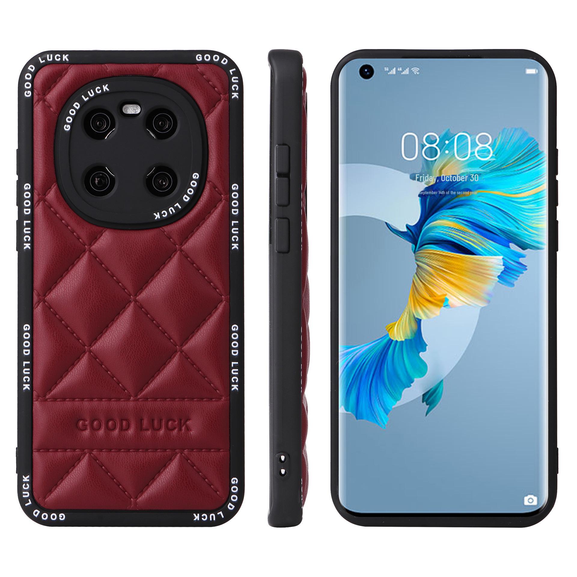 Элегантный цветочный чехол для моделей Huawei Mate и Honor Pro Mate 30 вино красного