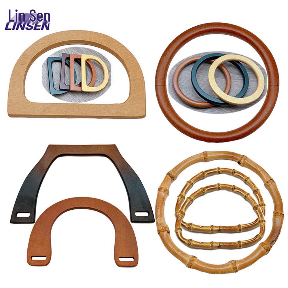 Handmade Bamboo D-Shaped Handle for Bags and Luggage