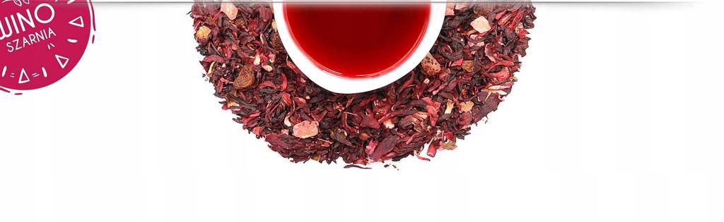 Herbata Wiśnia W Rumie Hibiskus - 100g Kwiat Hibiskusa Mieszanka Smakowa
