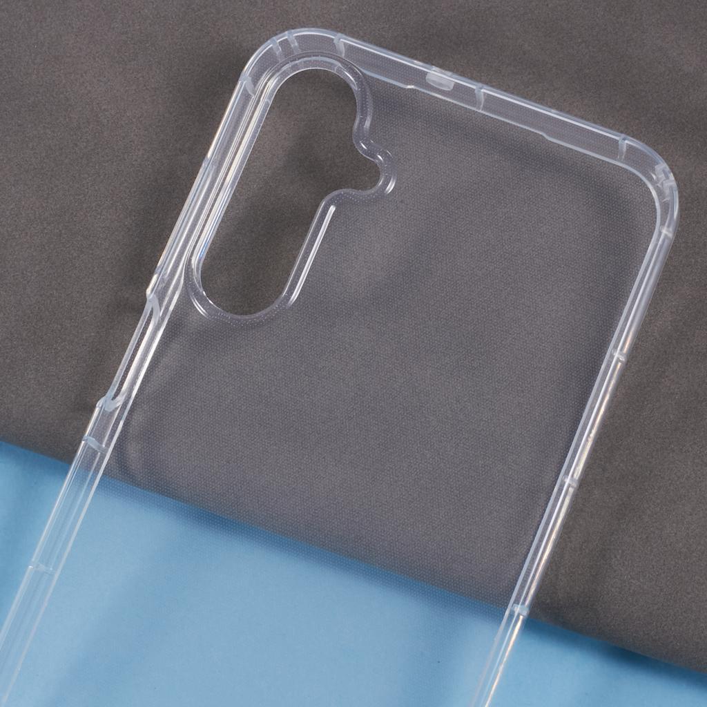 For Samsung Galaxy A25 5G (Global) (161.0 X 76.5 X 8.3mm) Clear Case Anti-Drop TPU Phone Cover (Big Rear Lens Hole)