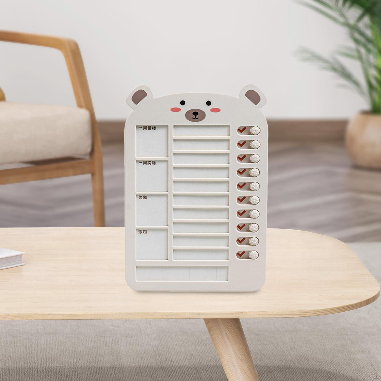 

Daily Task Planning Detachable List Wall Hanging Memo Beige Bear